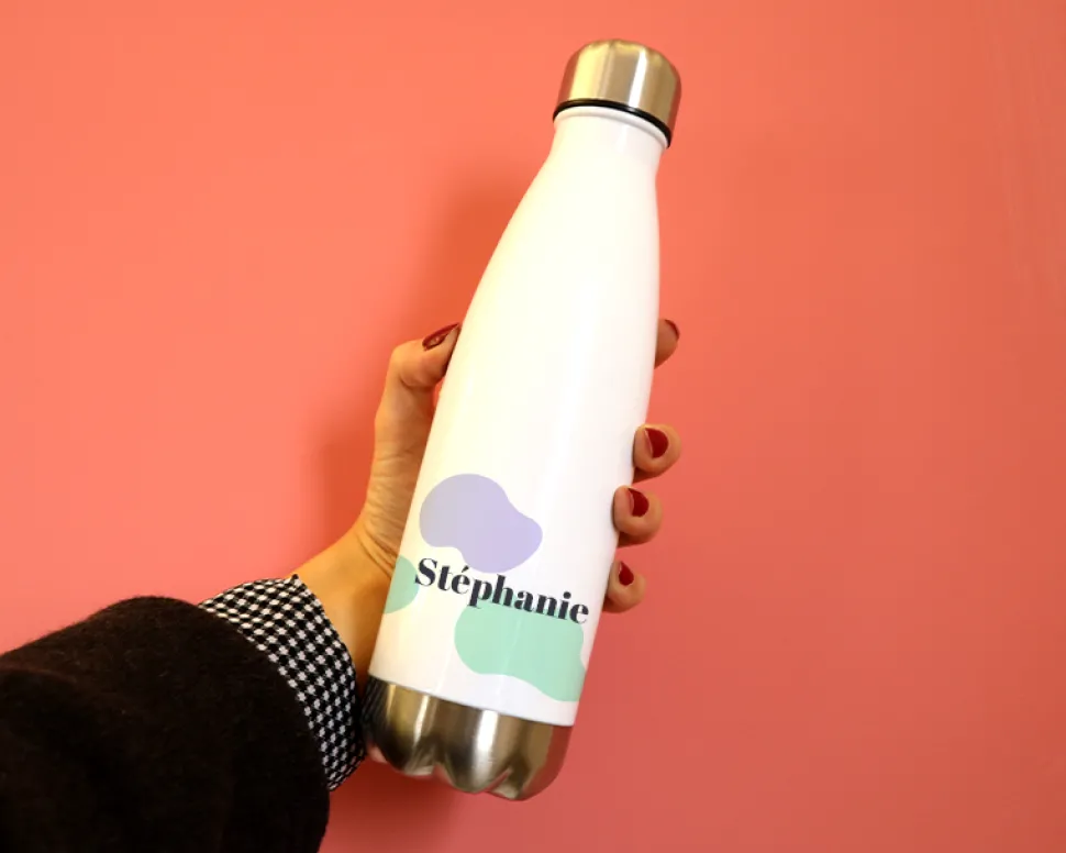 Gourde isotherme en inox personnalisable - Tâches