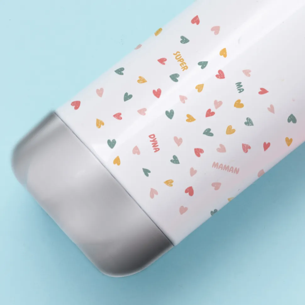 Gourde isotherme en inox personnalisable - Message Secret