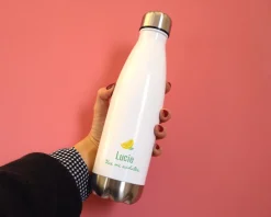 Gourde isotherme en inox personnalisable - Citron
