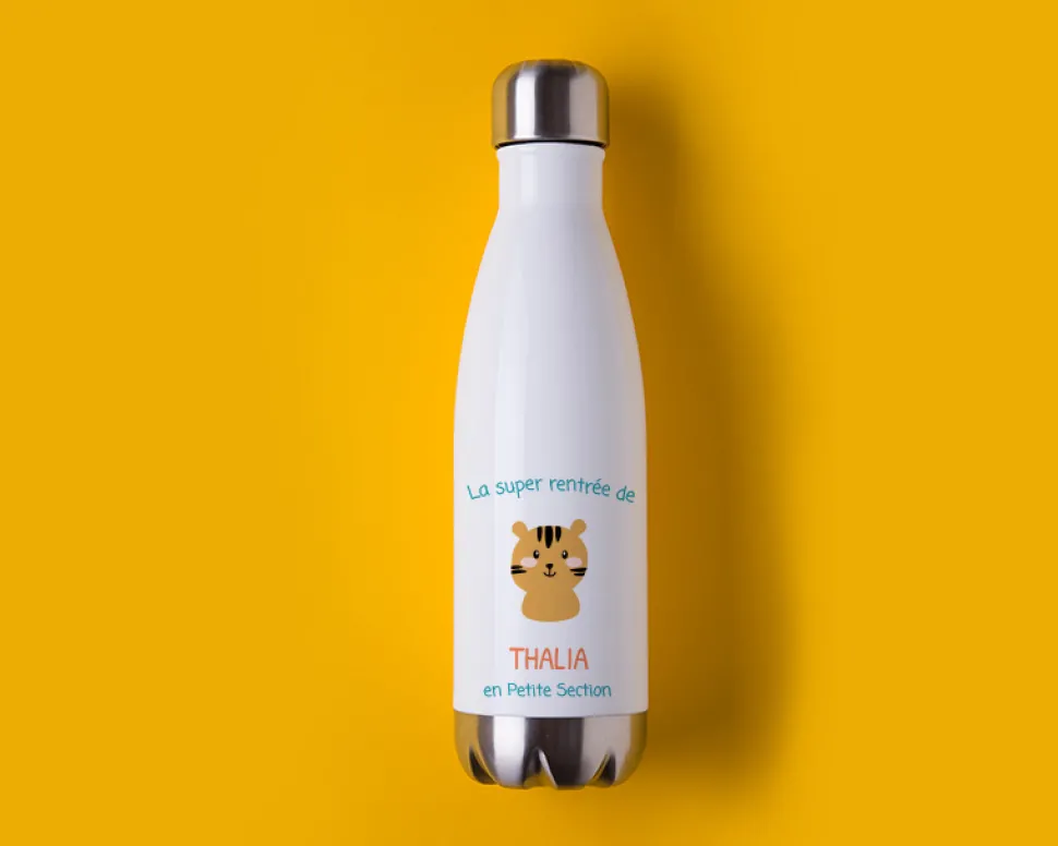 Gourde isotherme en inox personnalisable - Collection Animaux