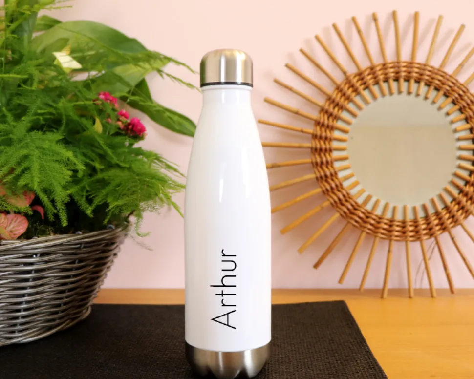 Gourde isotherme en inox personnalisable - Jungle