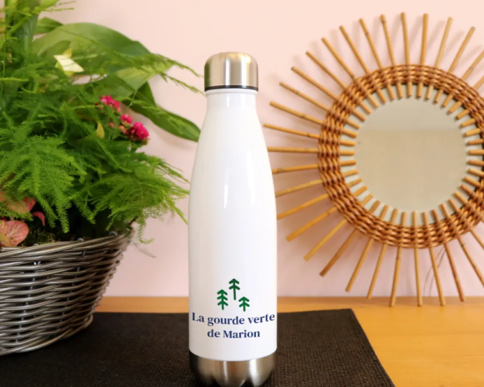 Gourde isotherme en inox personnalisable - Arbre