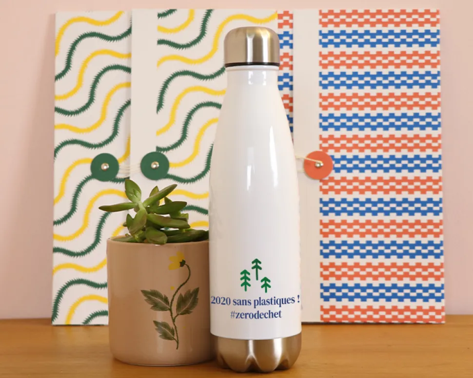 Gourde isotherme en inox personnalisable - Arbre