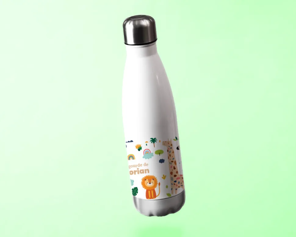 Gourde personnalisée pour enfant - Animaux