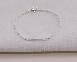 Gourmette Bébé gravée Harmonie en Argent Véritable