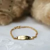 Gourmette Bébé Plaqué or 14 carats - modèle Altesse