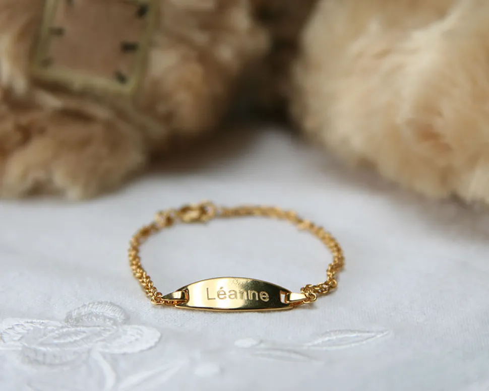 Gourmette Bébé Plaqué or 14 carats - modèle Altesse
