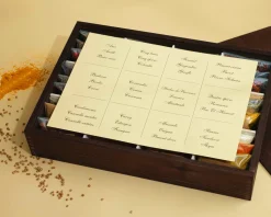 Grand coffret d'épices gravé Cuisine d'Excellence - 36 épices du monde
