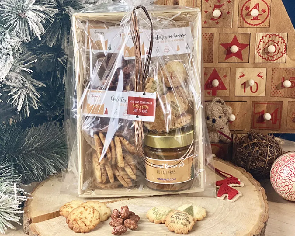 Grand coffret gourmand sucré Personnalisable - Noël