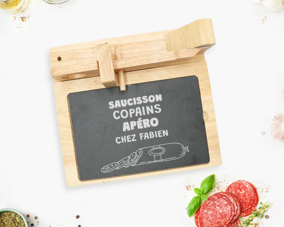 Guillotine à saucisson personnalisée - Apéro