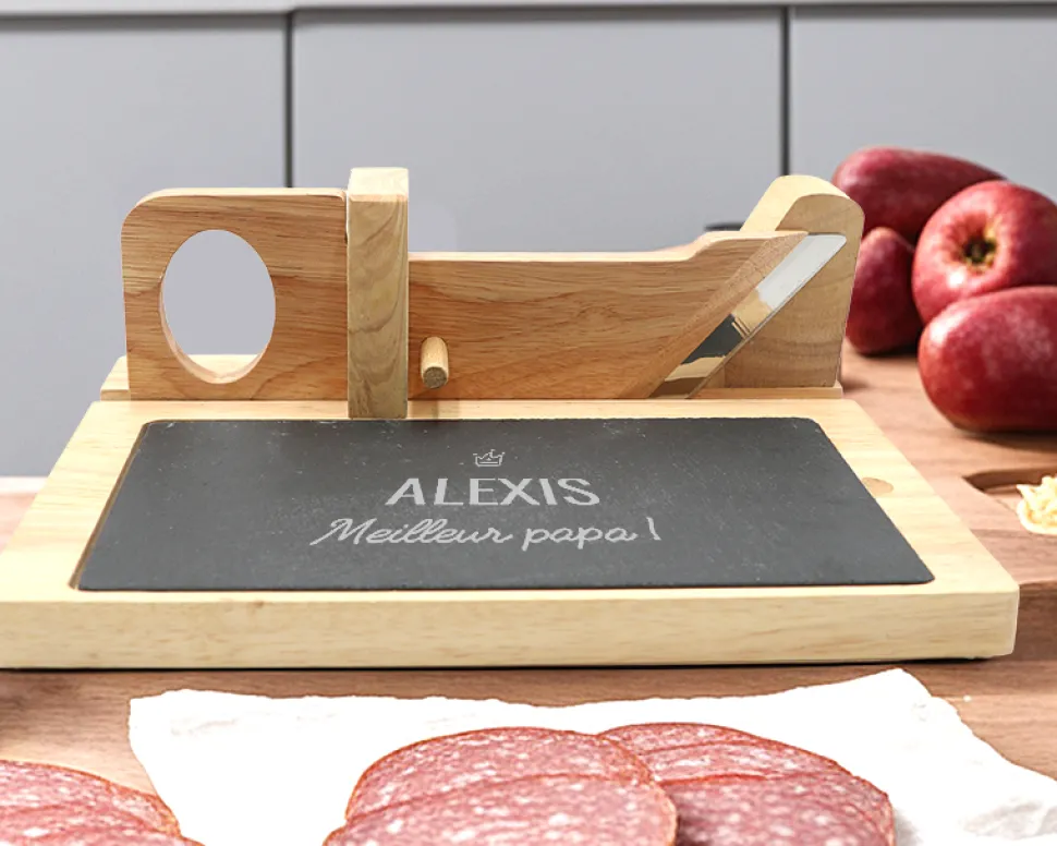 Guillotine à saucisson personnalisée - Prénom