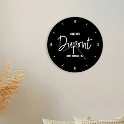 Horloge Personnalisable - Message minimaliste