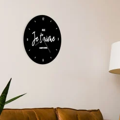 Horloge Personnalisable - Message minimaliste