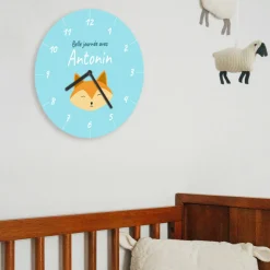 Horloge Personnalisable - Petit Renard