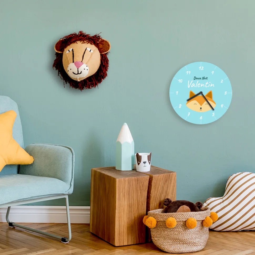 Horloge Personnalisable - Petit Renard