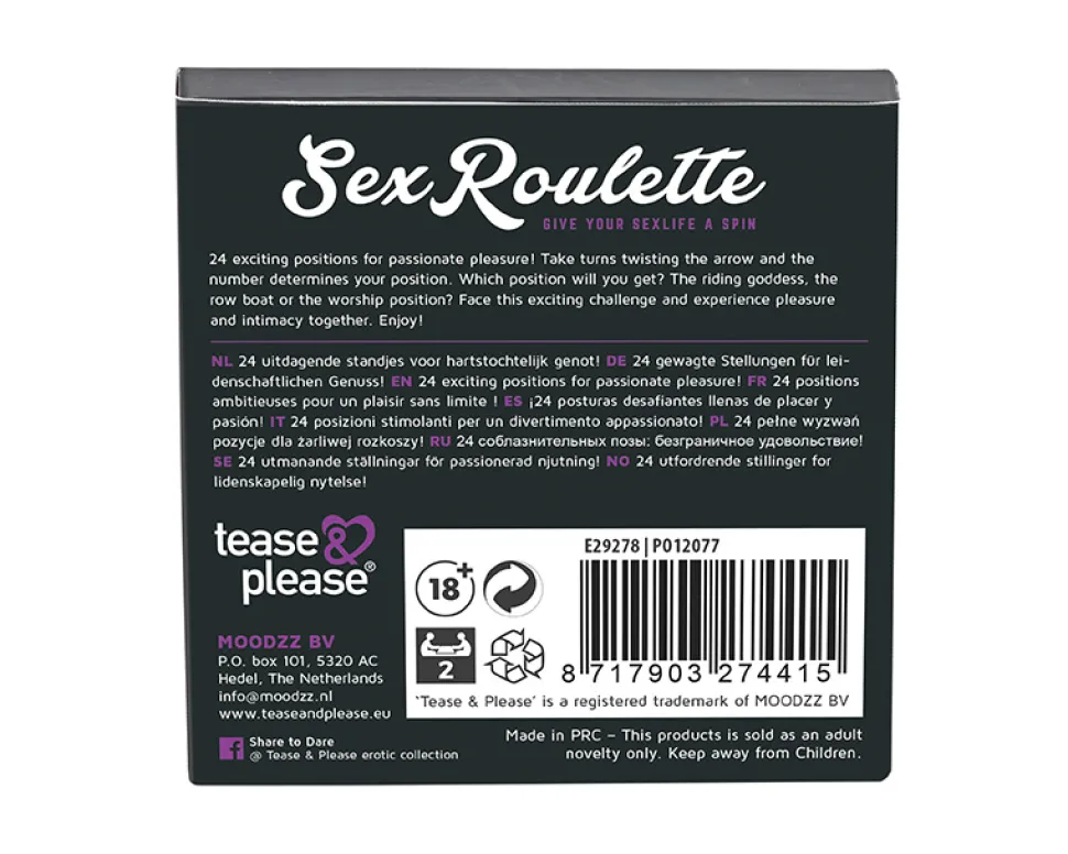 Jeu Sexroulette - Kamasutra