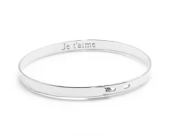 Jonc ruban martelé - Plaqué or ou argent 925