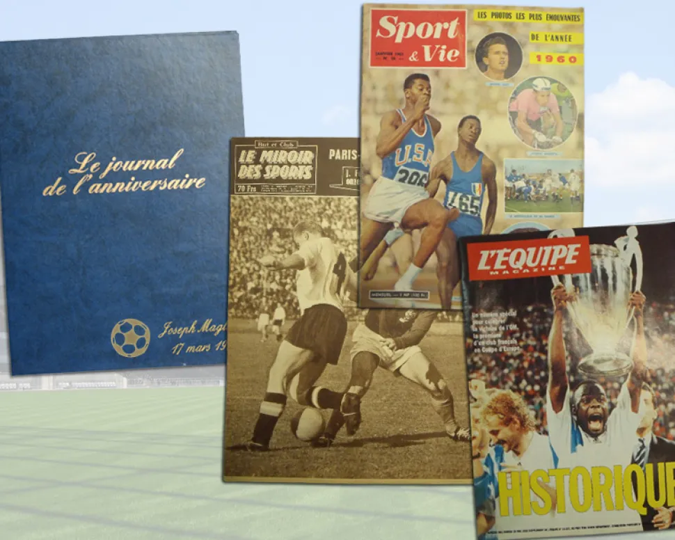 Journal sportif de la semaine de naissance dans son écrin personnalisé
