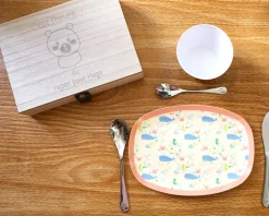 Kit couverts enfant gravé - Animaux