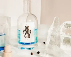Kit de fabrication de gin avec un verre personnalisé
