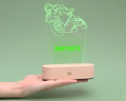 Lampe 3D personnalisée - Moto