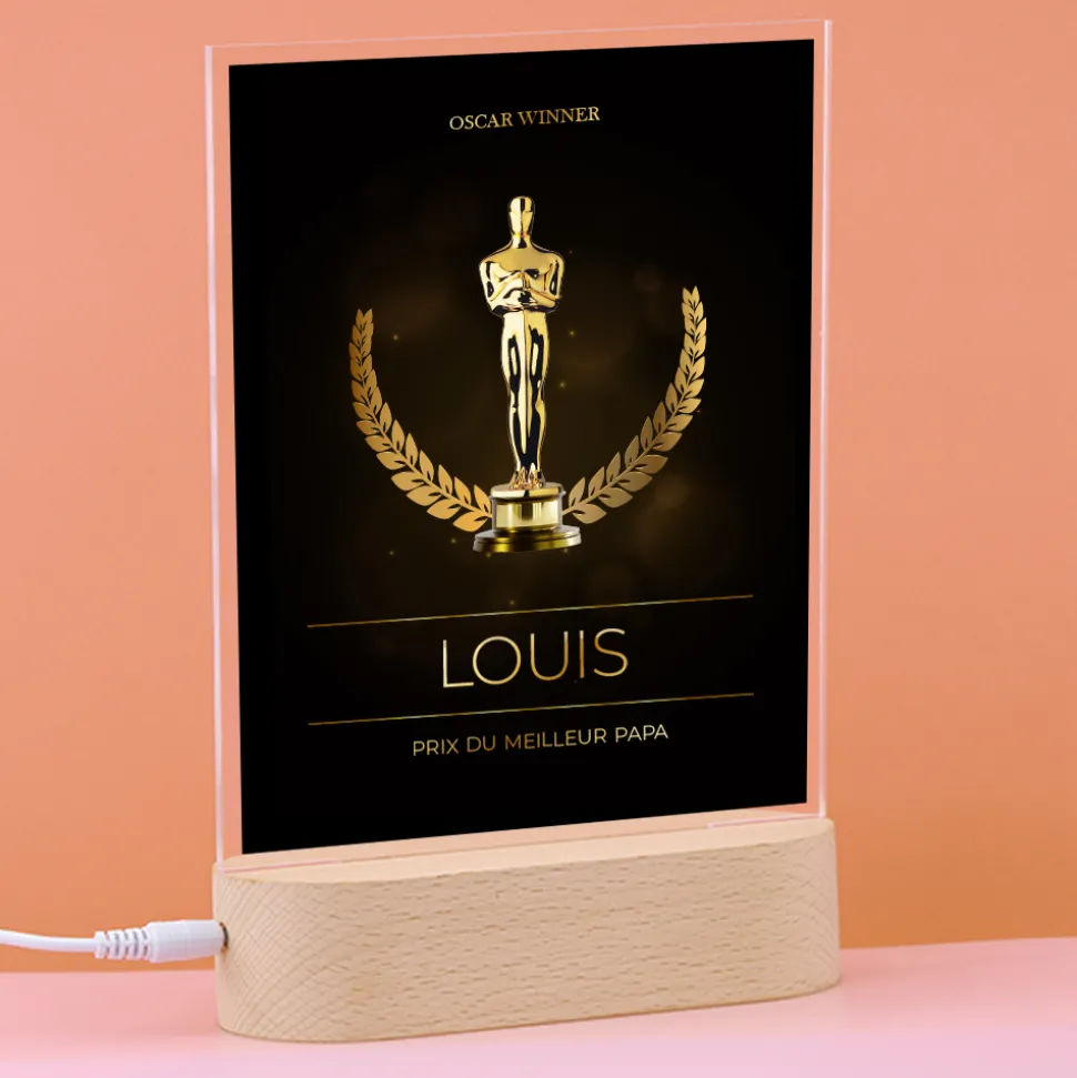 Lampe 3D personnalisée - Oscars