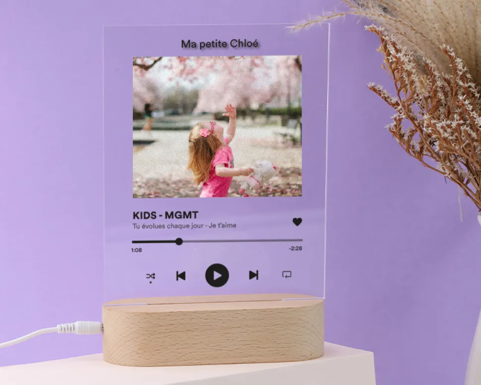Lampe 3D personnalisée - Spotify