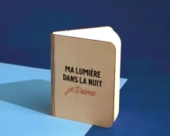 Lampe livre lumineux personnalisé - Message