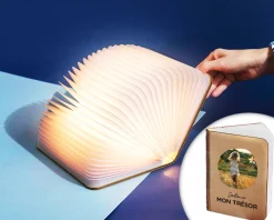 Lampe livre lumineux personnalisable - Prénom Photo