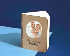Lampe livre lumineux personnalisable - Prénom Photo