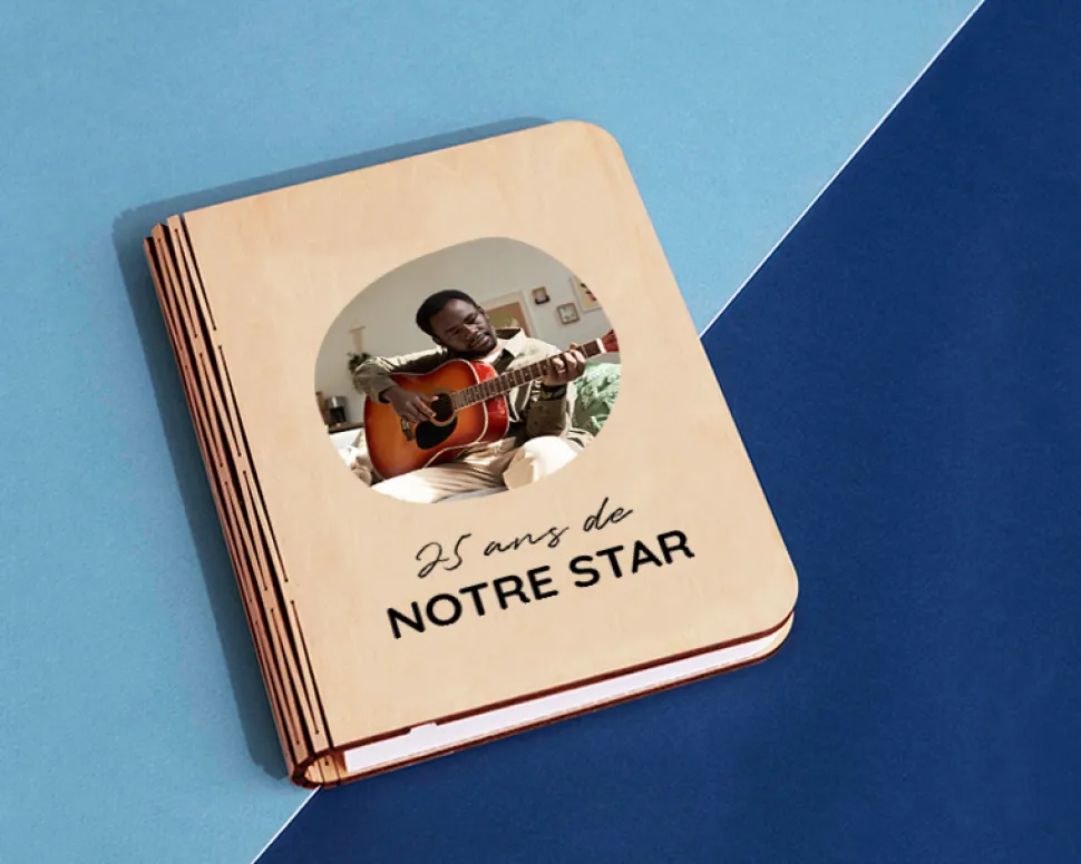 Lampe livre lumineux personnalisable - Prénom Photo