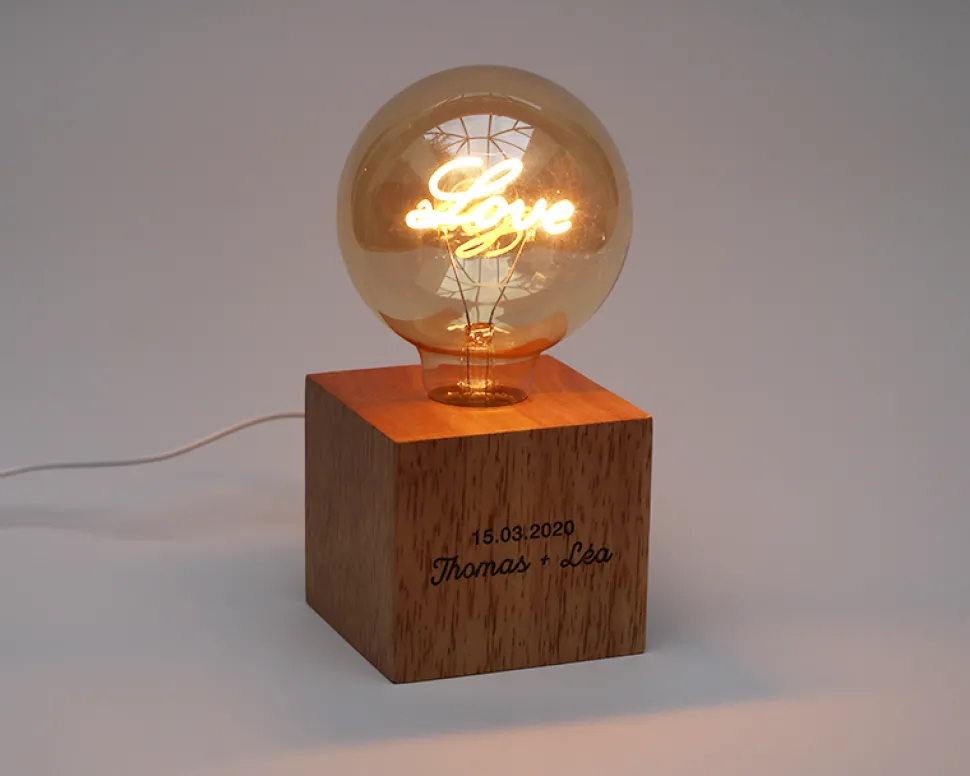 Lampe personnalisée - Love