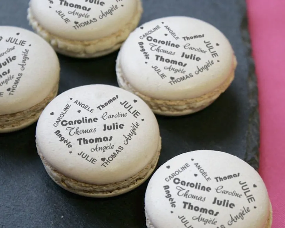 Macarons Coeur Famille