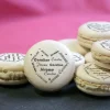 Macarons coeur prénoms Couple