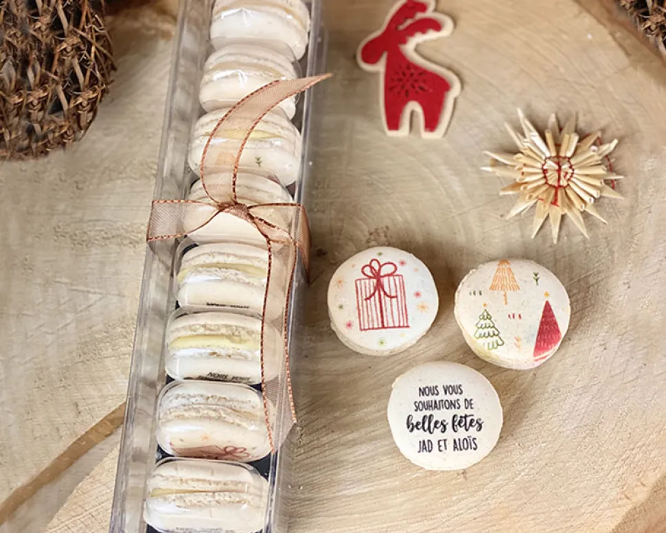 Macarons de Noël Personnalisables