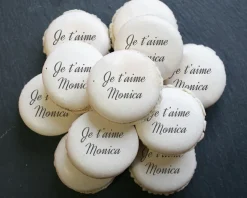 Macarons personnalisés Message