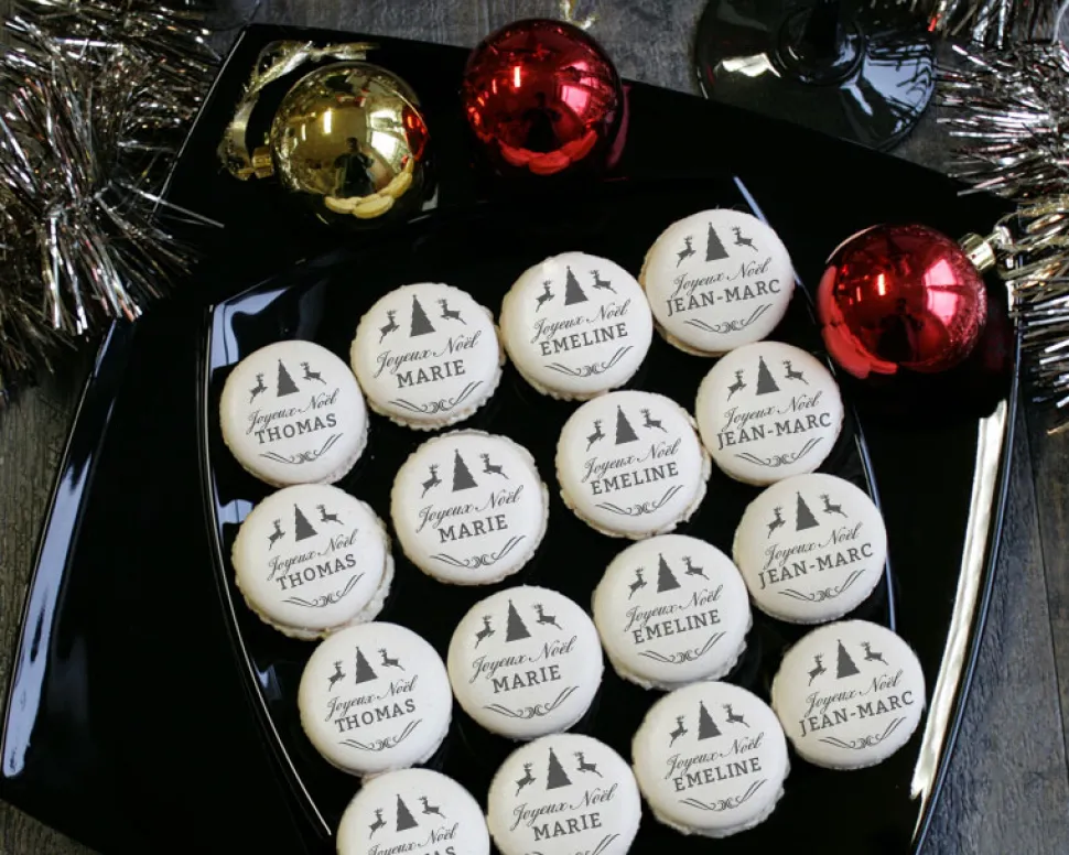 Macarons Table de Noël