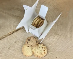 Marque place personnalisable et biscuits - Etoile de Noël