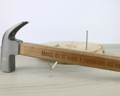 Marteau gravé personnalisé - Message