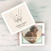 Maxi coeur chocolat personnalisé - Photo et dessin au trait