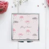 Miroir de sac - Pluie de coeurs