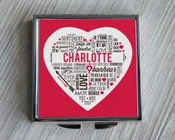 Miroir de sac Mots d'amour