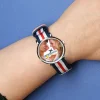 Montre bleu blanc rouge Photo