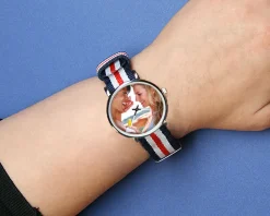 Montre bleu blanc rouge Photo