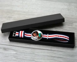 Montre bleu blanc rouge Photo
