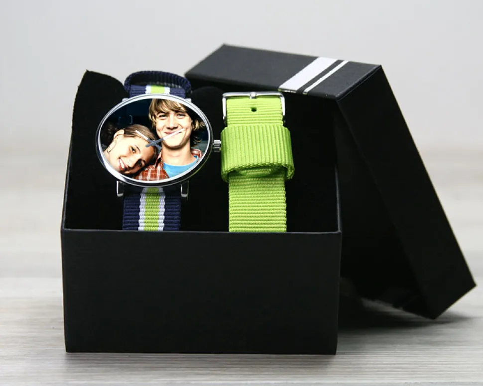 Montre bleu vert Photo