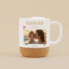 Mug en liège personnalisé - Amour Fleuri