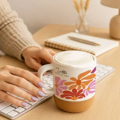 Mug en liège personnalisé - Botanique