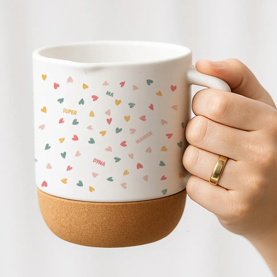 Mug en liège personnalisé - Message Secret