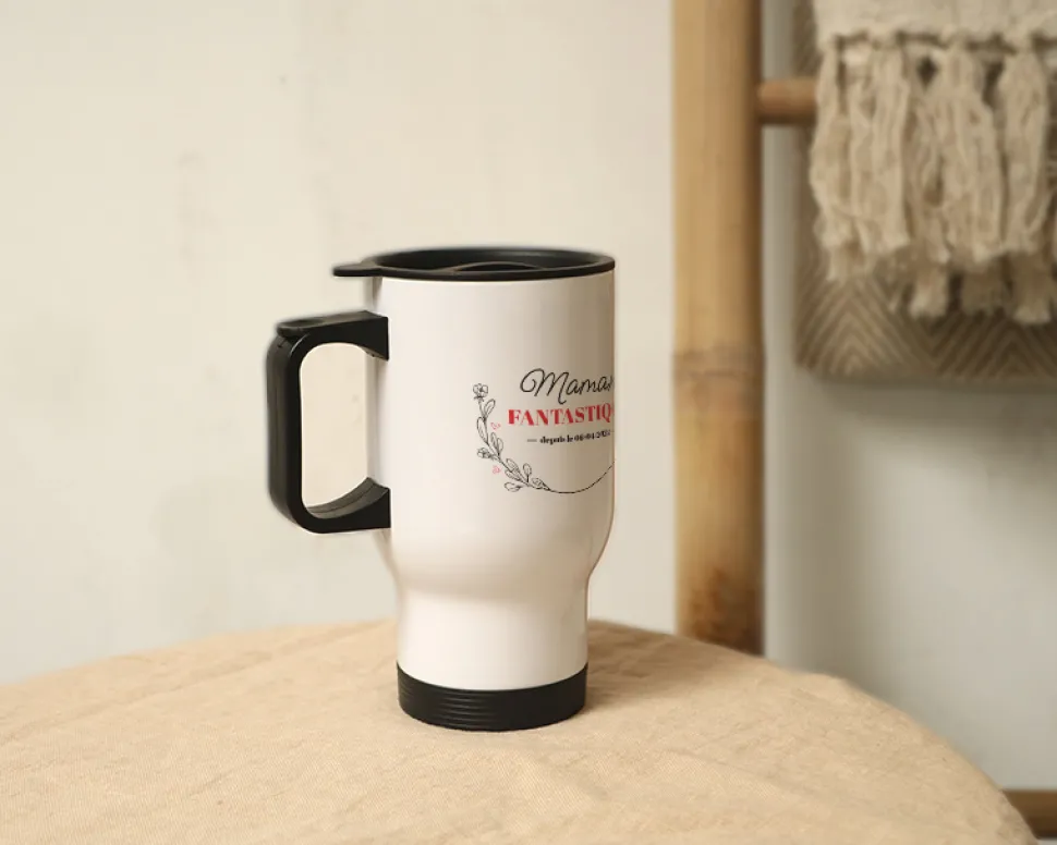 Mug isotherme personnalisé - Maman Depuis